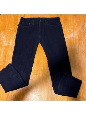 Levis 502 Taper Corduroy Pants Mens 36x34 Fits Like 36X31 Navy Straight Leg
